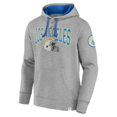 Los Angeles Chargers Label Maker Pullover Hoodie Gray - Fanatics