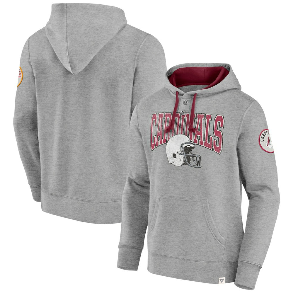 Arizona Cardinals Label Maker Pullover Hoodie Heather Gray - Fanatics
