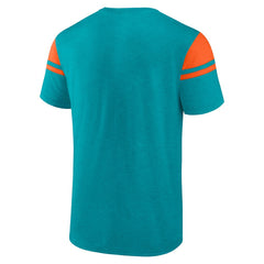 Miami Dolphins Old School Play Slub T-Shirt Aqua - Fanatics