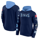 Tennessee Titans Patched Out Pullover Hoodie Navy/Light Blue - Fanatics