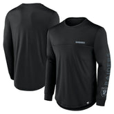 Las Vegas Raiders Blackout Long Sleeve T-Shirt Black - Fanatics