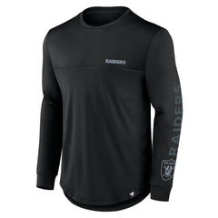 Las Vegas Raiders Blackout Long Sleeve T-Shirt Black - Fanatics