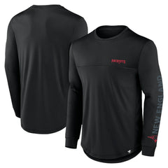 New England Patriots Blackout Long Sleeve T-Shirt Black - Fanatics