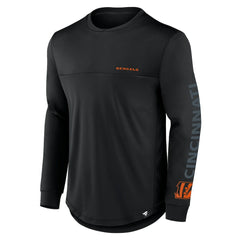 Cincinnati Bengals Blackout Long Sleeve T-Shirt Black - Fanatics