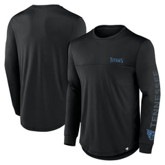 Tennessee Titans Blackout Long Sleeve T-Shirt Black - Fanatics