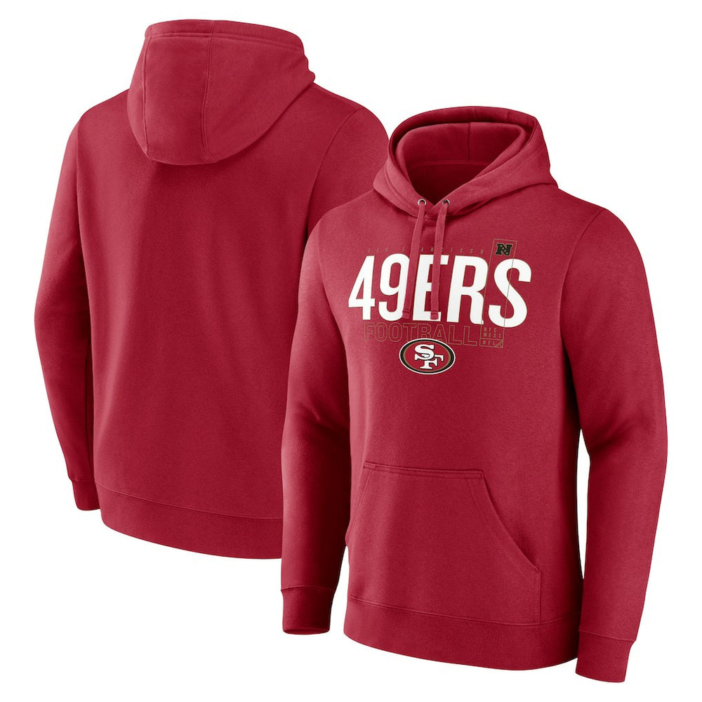 San Francisco 49ers Pylon Outline Pullover Hoodie Scarlet - Fanatics