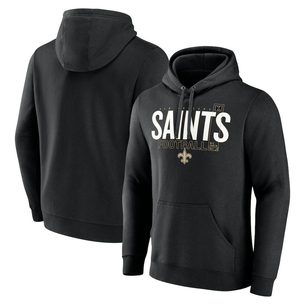 New Orleans Saints Pylon Outline Pullover Hoodie Black - Fanatics