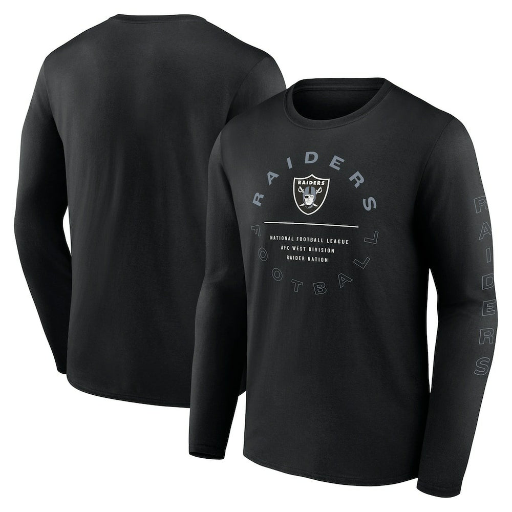 Las Vegas Raiders Stat Sheet Long Sleeve T-Shirt Black - Fanatics