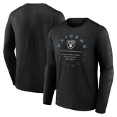 Las Vegas Raiders Stat Sheet Long Sleeve T-Shirt Black - Fanatics