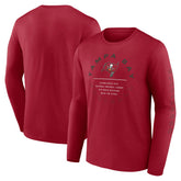 Tampa Bay Buccaneers Stat Sheet Long Sleeve T-Shirt Red - Fanatics