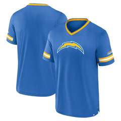 Los Angeles Chargers Stripe Stacking T-Shirt Powder Blue - Fanatics