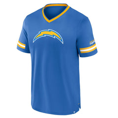 Los Angeles Chargers Stripe Stacking T-Shirt Powder Blue - Fanatics