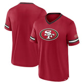 San Francisco 49ers Stripe Stacking T-Shirt Scarlet - Fanatics