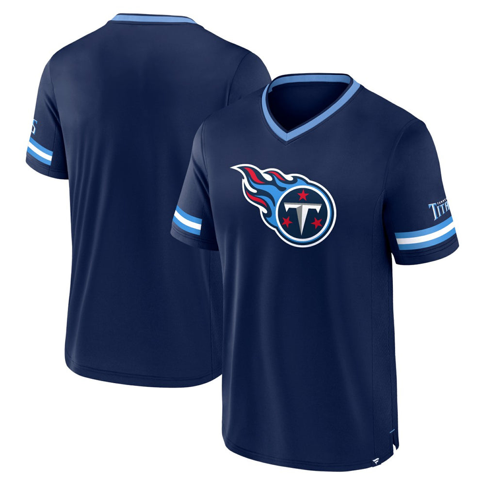 Tennessee Titans Stripe Stacking T-Shirt Navy - Fanatics