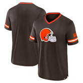 Cleveland Browns Stripe Stacking T-Shirt Brown - Fanatics