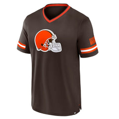 Cleveland Browns Stripe Stacking T-Shirt Brown - Fanatics