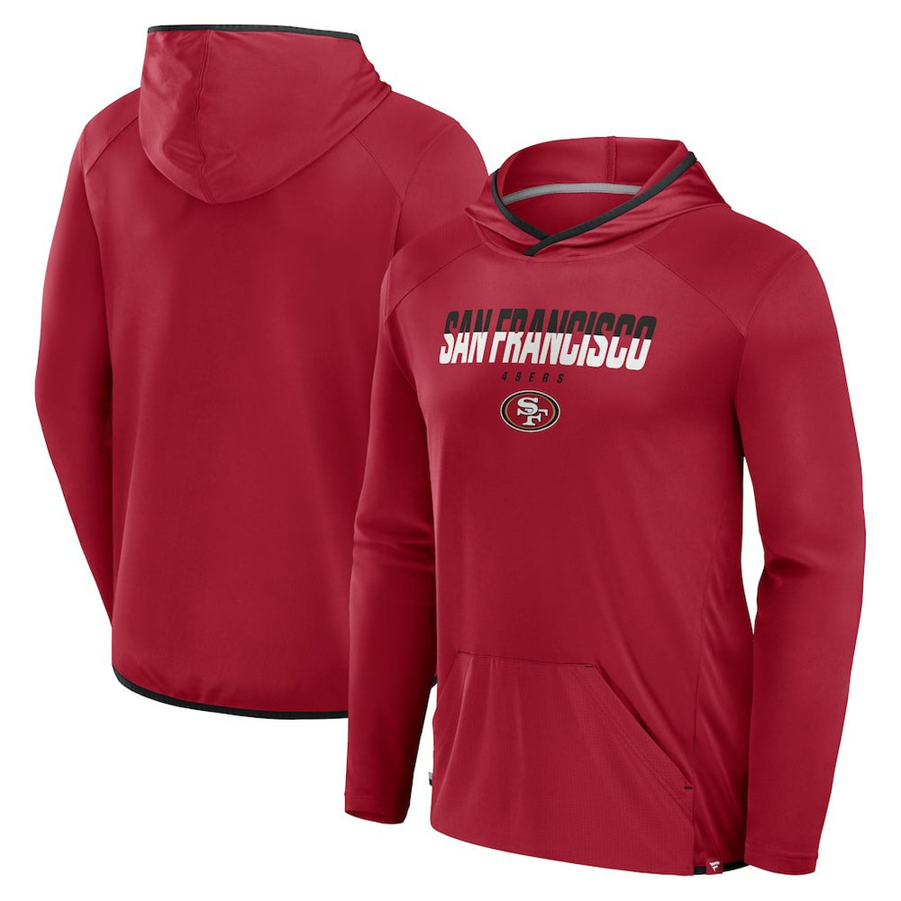 San Francisco 49ers Transitional Defender Hoodie Long Sleeve T-Shirt Scarlet - Fanatics