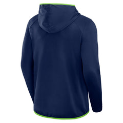 Seattle Seahawks Transitional Defender Hoodie Long Sleeve T-Shirt College Navy - Fanatics