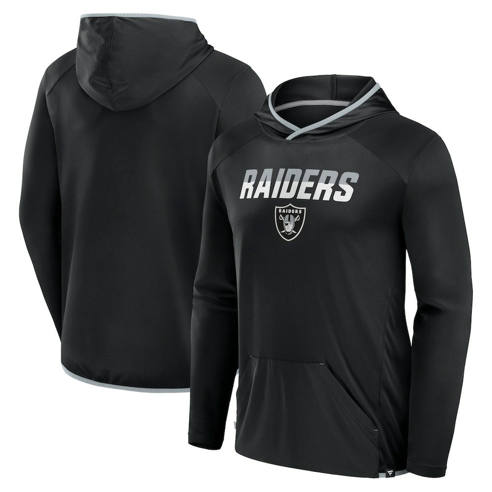 Las Vegas Raiders Transitional Defender Hoodie Long Sleeve T-Shirt Black - Fanatics