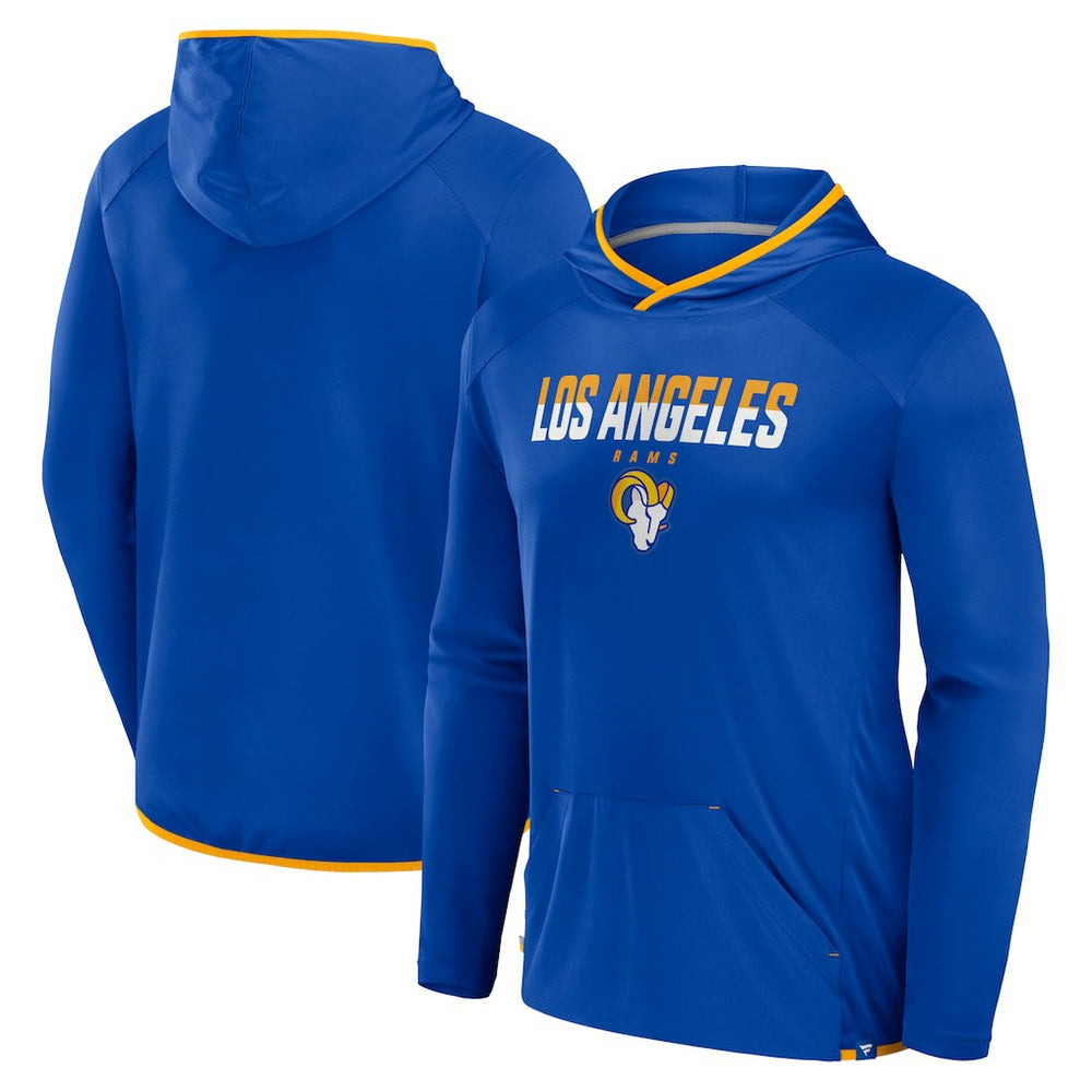 Los Angeles Rams Transitional Defender Hoodie Long Sleeve T-Shirt Royal - Fanatics