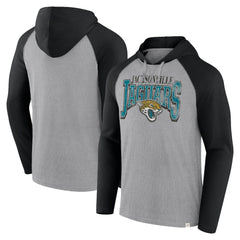 Jacksonville Jaguars Under Center Long Sleeve Hoodie T-Shirt Gray/Black - Fanatics