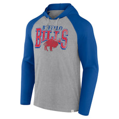Buffalo Bills Under Center Long Sleeve Hoodie T-Shirt Gray/Royal - Fanatics