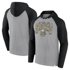 New Orleans Saints Under Center Long Sleeve Hoodie T-Shirt Gray/Black - Fanatics