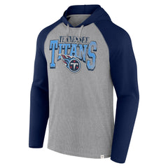 Tennessee Titans Under Center Long Sleeve Hoodie T-Shirt Gray/Navy - Fanatics