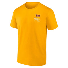 Washington Commanders Repeat Stats T-Shirt Gold - Fanatics