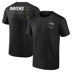 Baltimore Ravens Repeat Stats T-Shirt Black - Fanatics