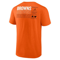 Cleveland Browns Repeat Stats T-Shirt Orange - Fanatics