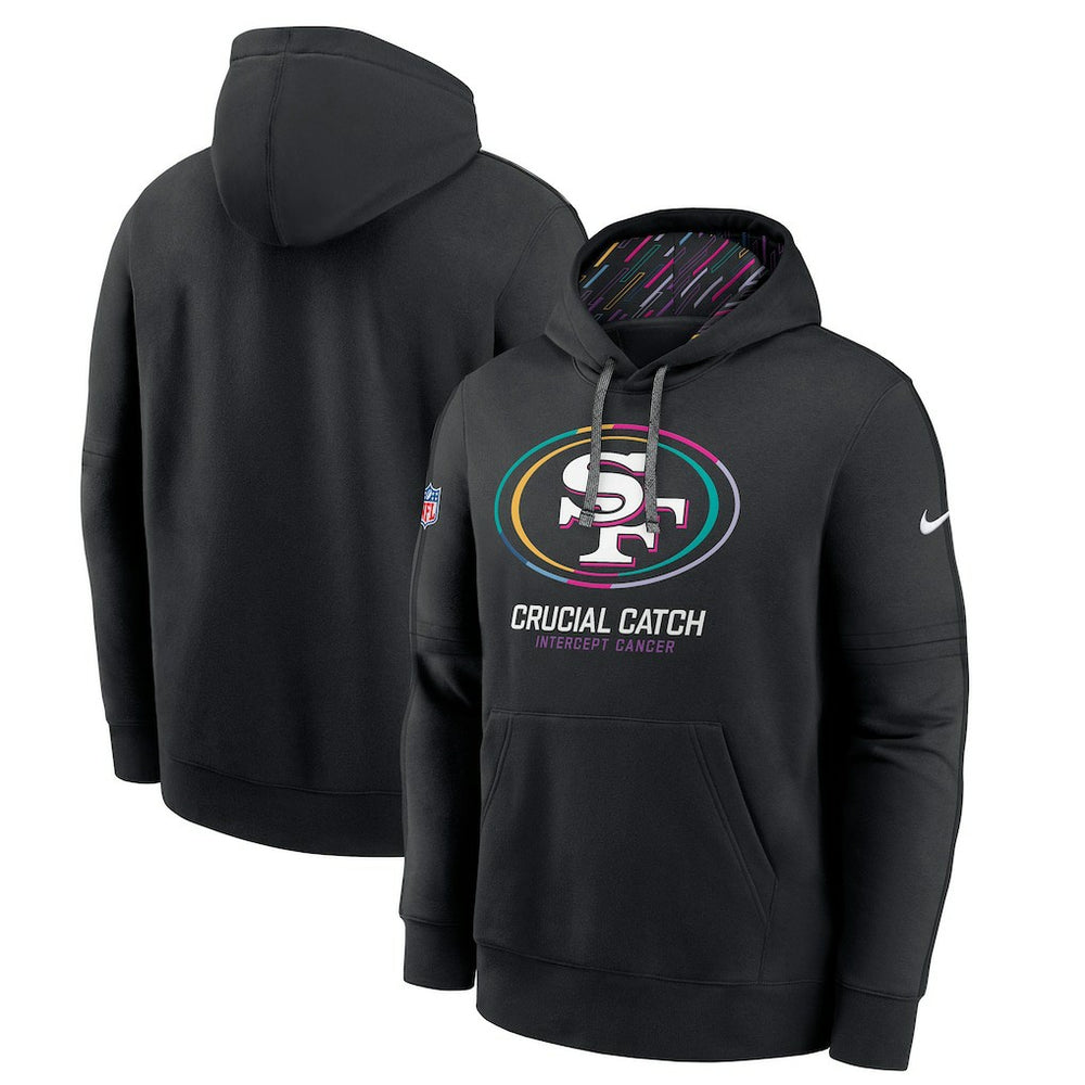 San Francisco 49ers 2024 NFL Crucial Catch Big & Tall Club Pullover Hoodie Black - Nike