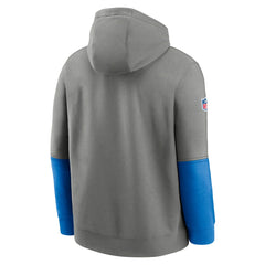 Detroit Lions 2024 Sideline Club Pullover Hoodie Gray - Nike