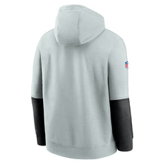 Las Vegas Raiders 2024 Sideline Club Pullover Hoodie Silver - Nike