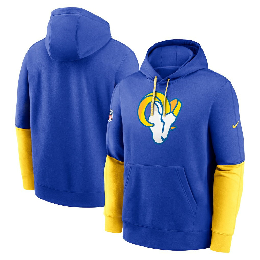 Los Angeles Rams 2024 Sideline Club Pullover Hoodie Royal - Nike
