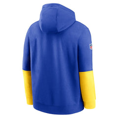 Los Angeles Rams 2024 Sideline Club Pullover Hoodie Royal - Nike
