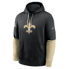 New Orleans Saints 2024 Sideline Club Pullover Hoodie Black - Nike