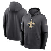 New Orleans Saints 2024 Sideline Club Pullover Hoodie Anthracite - Nike