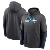 Seattle Seahawks 2024 Sideline Club Pullover Hoodie Anthracite - Nike