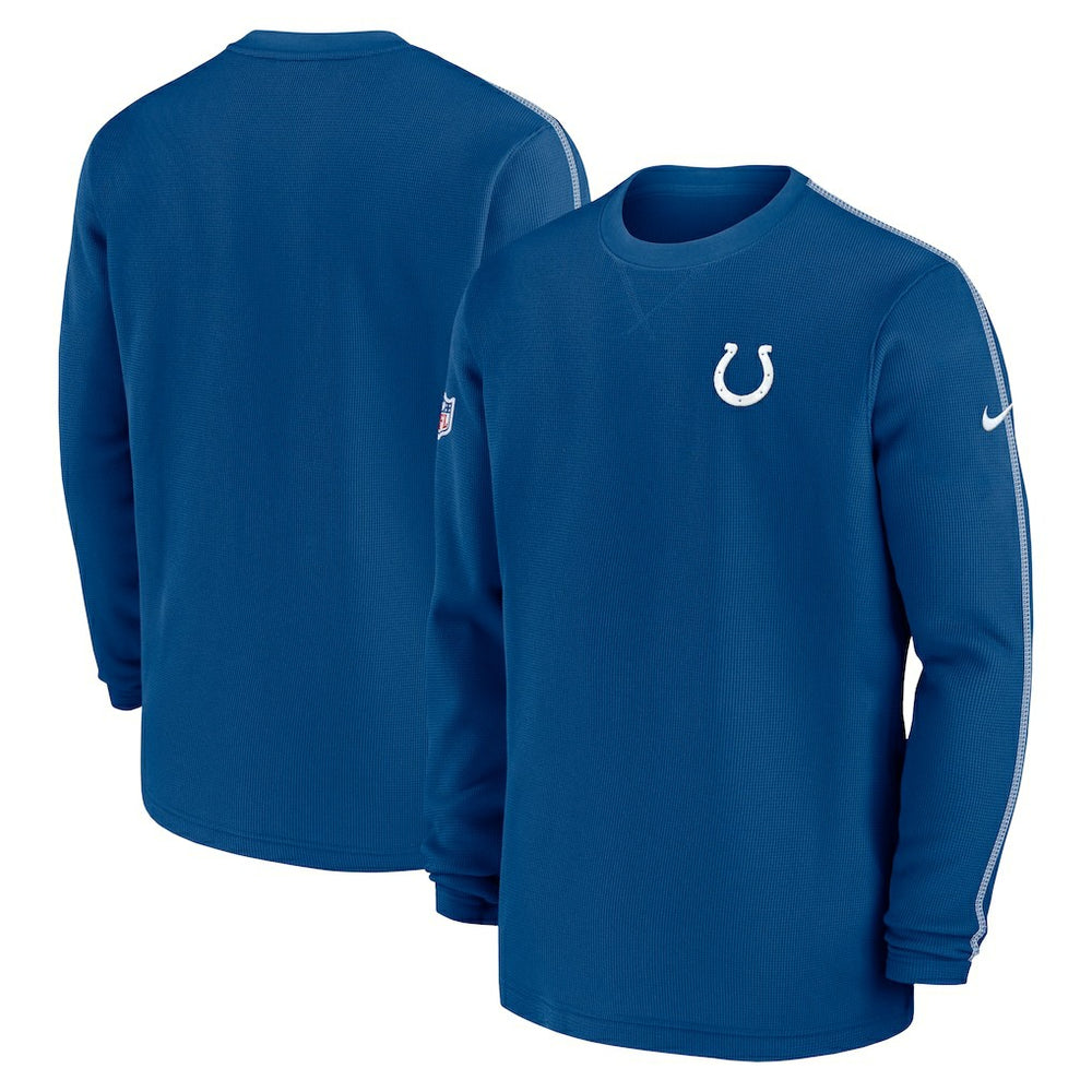 Indianapolis Colts 2024 Sideline Coaches Long Sleeve Top Royal - Nike