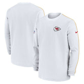 Kansas City Chiefs 2024 Sideline Coaches Long Sleeve Top White - Nike