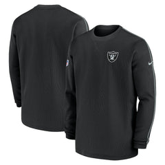 Las Vegas Raiders 2024 Sideline Coaches Long Sleeve Top Black - Nike