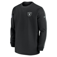 Las Vegas Raiders 2024 Sideline Coaches Long Sleeve Top Black - Nike