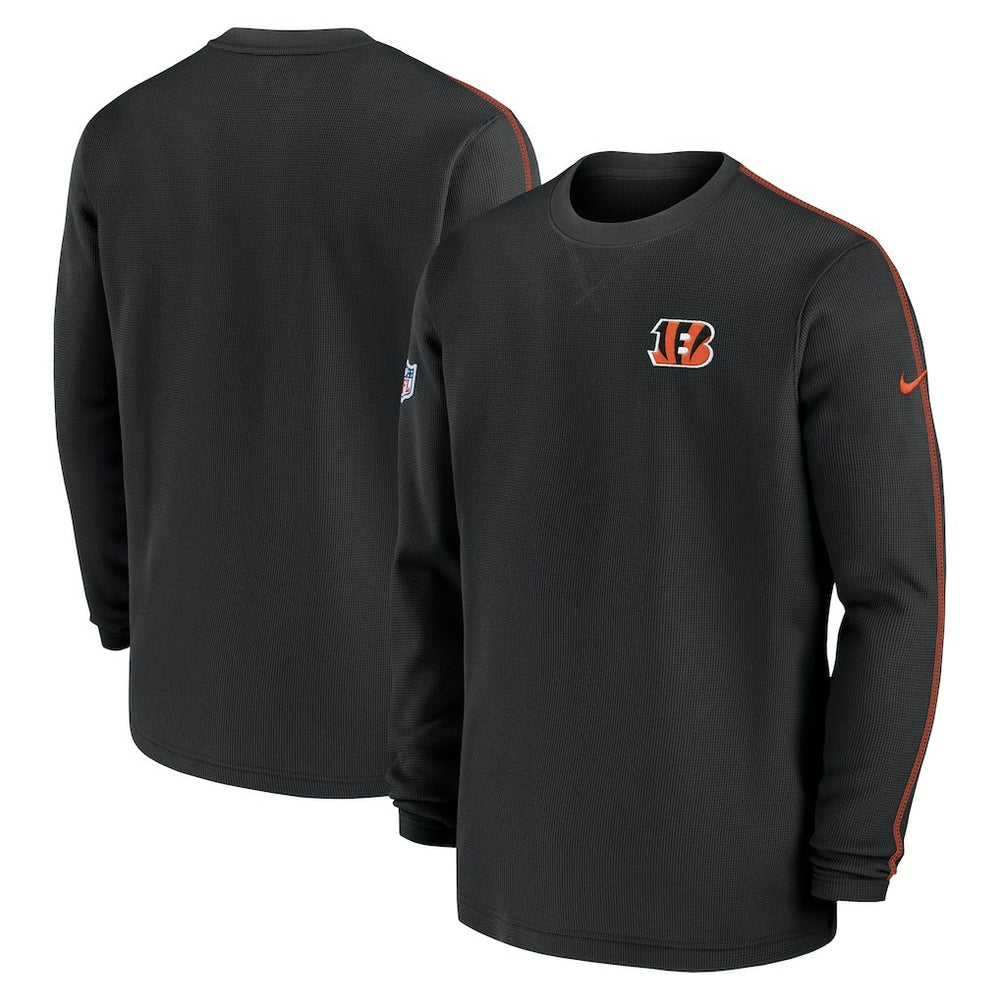 Cincinnati Bengals 2024 Sideline Coaches Long Sleeve Top Black - Nike