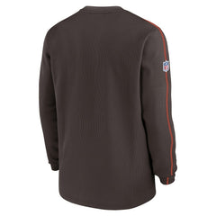 Cleveland Browns 2024 Sideline Coaches Long Sleeve Top Brown - Nike