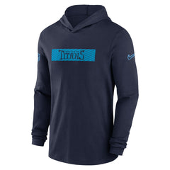 Tennessee Titans 2024/25 Sideline Performance Long Sleeve Hoodie T-Shirt Navy - Nike