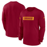 Washington Commanders Sideline Player Performance Long Sleeve T-Shirt Burgundy - Nike