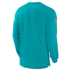 Miami Dolphins Sideline Player Performance Long Sleeve T-Shirt Aqua - Nike