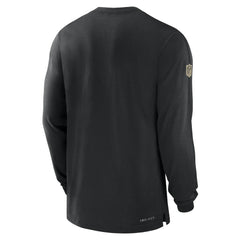 New Orleans Saints Sideline Player Performance Long Sleeve T-Shirt Black - Nike