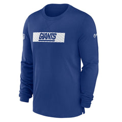 New York Giants Sideline Player Performance Long Sleeve T-Shirt Royal - Nike